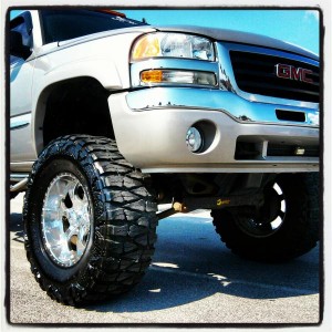 Previous ride love my gmc not the cv axles though 12inches on 40's